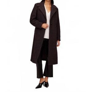 NEW FIFTEEN TWENTY long teddy coat in charcoal